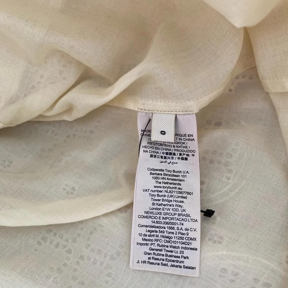 NWT Tory Burch Broderie Anglaise Hook And Eye Dress $898 0 - Picture 13 of 13